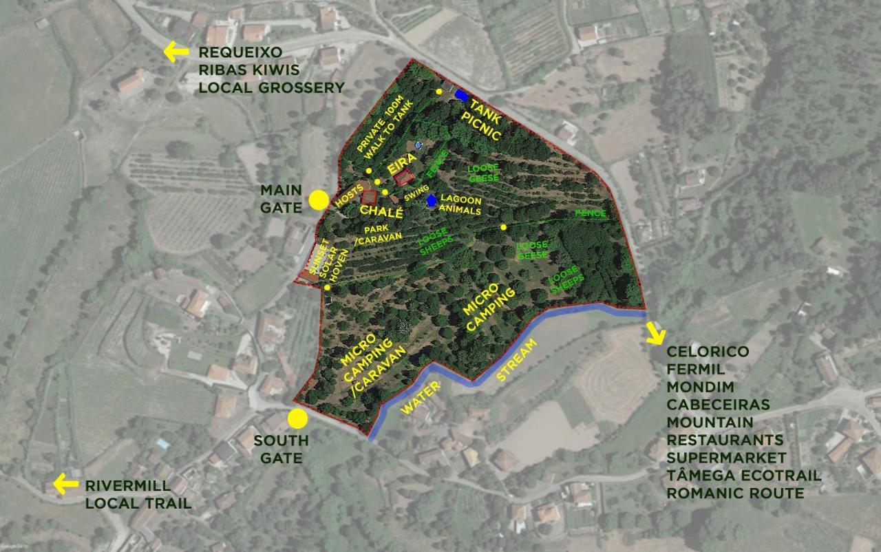 Pensjonat Chale Da Quinta "Lavoura Da Bouca - Fruta Bio" Celorico De Basto Zewnętrze zdjęcie